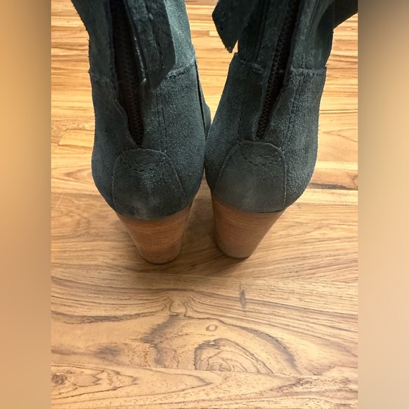 Anthropologie Matisse Soho suede back zip Western style ankle boot 7.5 - Picture 7 of 11